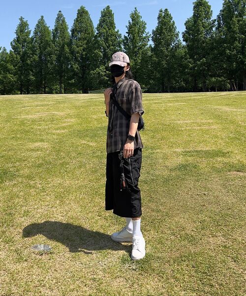 JUAN HOMME(ジュアンオム)の「ルーズドチェックハーフシャツ(ブラウン)(シャツ/ブラウス・レディース・その他・LARGE/MEDIUM)」の8枚目の写真