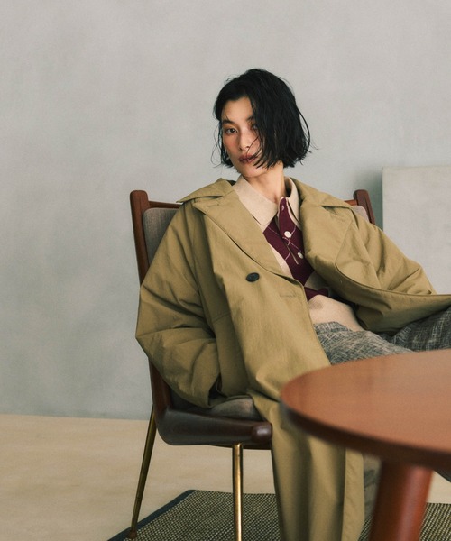 セール】ETHERMALOFT(R)AEROGEL 中綿リバーシブルコート（チェスター