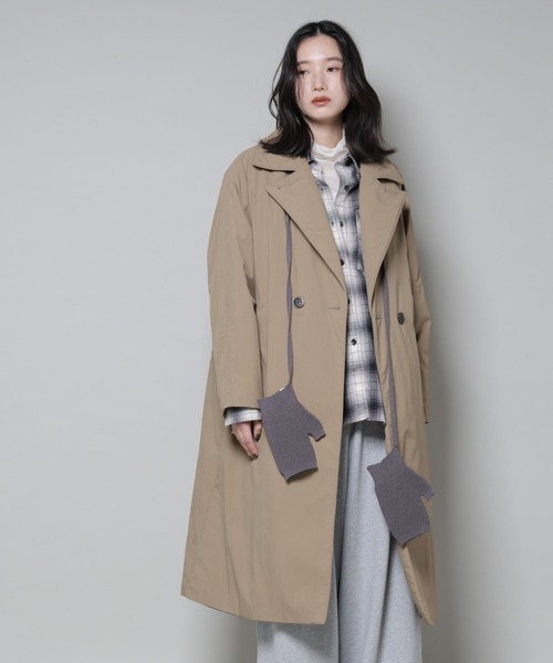 セール】ETHERMALOFT(R)AEROGEL 中綿リバーシブルコート（チェスター