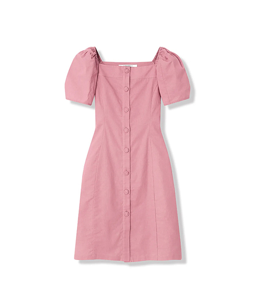Vivacious(ビバシャス)の「Pellier Square Neck Puff Sleeve Dress - 5COL(ワンピース・レディース・ブラック/アイボリー/スカイブルー/ピンク/オートミール・MEDIUM/SMALL)」の5枚目の写真