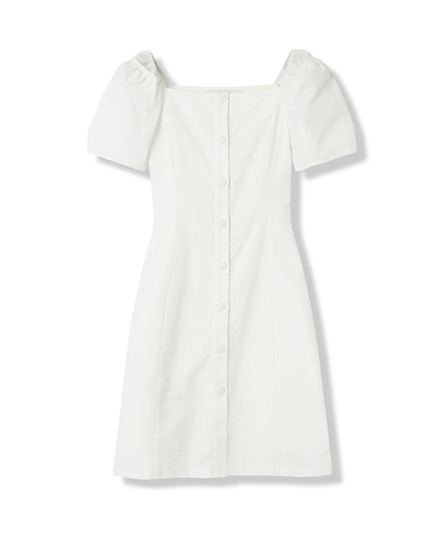 Vivacious(ビバシャス)の「Pellier Square Neck Puff Sleeve Dress - 5COL(ワンピース・レディース・ブラック/アイボリー/スカイブルー/ピンク/オートミール・MEDIUM/SMALL)」の7枚目の写真