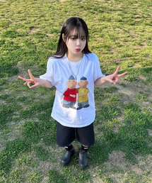 LAUGHER（ラファー）の「[PAT&MAT] ベストフレンドTシャツ - ホワイト（Tシャツ/カットソー）」