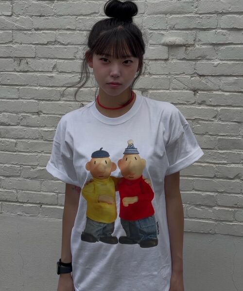LAUGHER（ラファー）の「[PAT&MAT] ベストフレンドTシャツ - ホワイト（Tシャツ/カットソー・レディース・ホワイト・LARGE/MEDIUM/X-LARGE）」の21枚目の写真