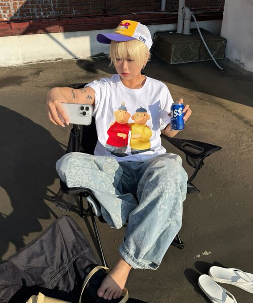 LAUGHER（ラファー）の「[PAT&MAT] ベストフレンドTシャツ - ホワイト（Tシャツ/カットソー・レディース・ホワイト・LARGE/MEDIUM/X-LARGE）」の16枚目の写真
