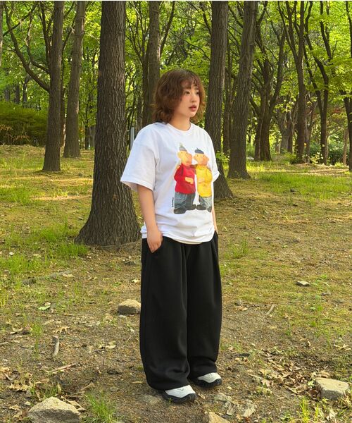 LAUGHER（ラファー）の「[PAT&MAT] ベストフレンドTシャツ - ホワイト（Tシャツ/カットソー・レディース・ホワイト・LARGE/MEDIUM/X-LARGE）」の8枚目の写真