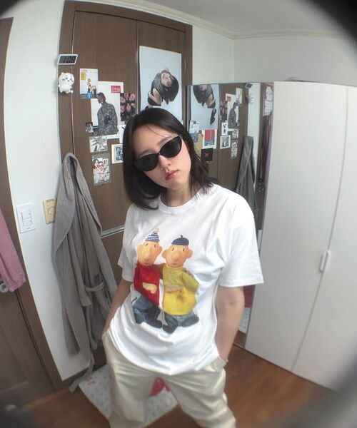 LAUGHER（ラファー）の「[PAT&MAT] ベストフレンドTシャツ - ホワイト（Tシャツ/カットソー・レディース・ホワイト・LARGE/MEDIUM/X-LARGE）」の5枚目の写真