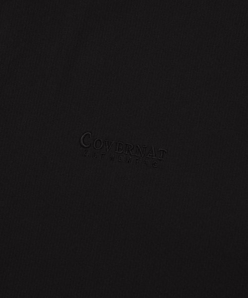 COVERNAT(カバーナット)の「シアサッカー ジップアップカラーTシャツ ブラック(その他トップス・レディース・その他・LARGE/SMALL/X-SMALL/MEDIUM/X-LARGE)」の4枚目の写真