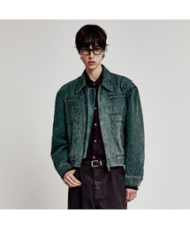 LMOOD | ワークショップキャンバスコットンブルゾンジャケットエバーグリーン(ブルゾン)