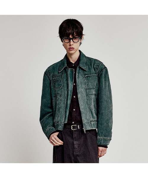 LMOOD(エルムード)の「ワークショップキャンバスコットンブルゾンジャケットエバーグリーン(ブルゾン・レディース・その他・46/48)」の1枚目の写真
