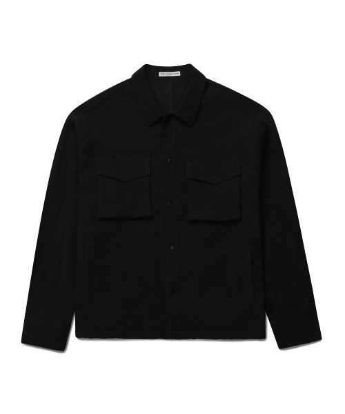 CONNECT KINLOCH(コネクトキンロック)の「クリンクルシアサッカーシャケット(ブラック)(その他アウター・メンズ・その他・X-LARGE/MEDIUM/LARGE)」の2枚目の写真