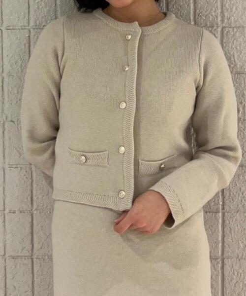 アメリヴィンテージ スナップボタンニットセットアップ Ameri VINTAGE - amerivintage スナップボタンニット セットアップ