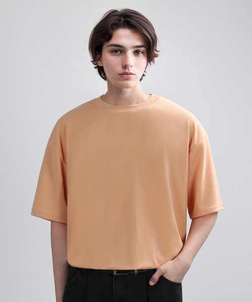 VERYVAIN(ベリベーン)の「KNIT TEX OVER SLEEVE (CORAL)(ニット/セーター・メンズ・その他・LARGE/MEDIUM)」の1枚目の写真