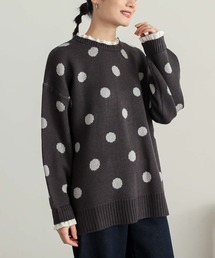 ニット/セーター（グレー/灰色系・ドット柄）ファッション通販 - ZOZOTOWN