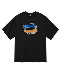ロングキャット 半袖Tシャツ ブラック