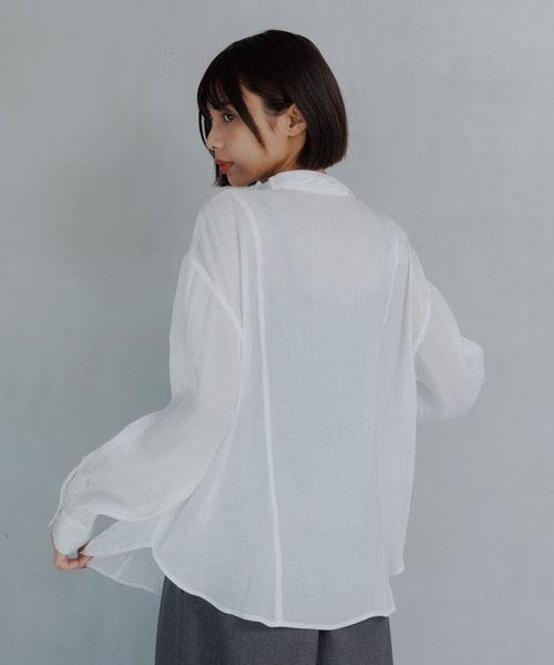 PAGEBOY(ページボーイ)の「ナロータイヨウリュウブラウス(シャツ/ブラウス・レディース・オフホワイト/ブラック/グレイッシュベージュ・FREE)」の15枚目の写真