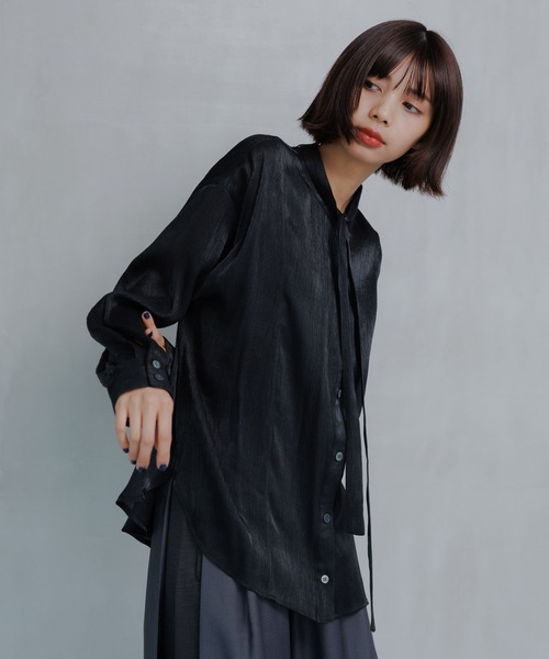 PAGEBOY(ページボーイ)の「ナロータイヨウリュウブラウス(シャツ/ブラウス・レディース・オフホワイト/ブラック/グレイッシュベージュ・FREE)」の19枚目の写真