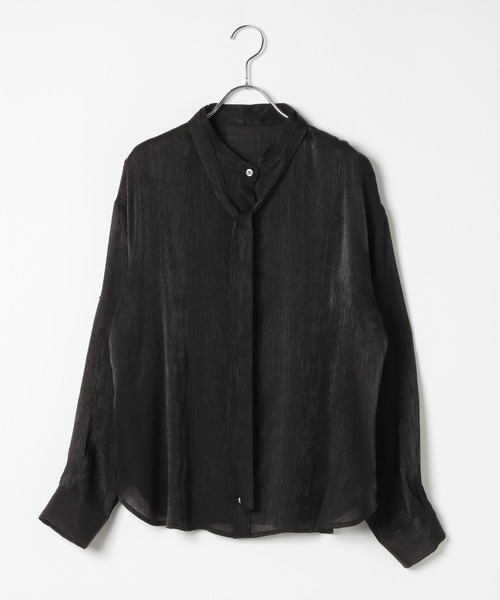 PAGEBOY(ページボーイ)の「ナロータイヨウリュウブラウス(シャツ/ブラウス・レディース・オフホワイト/ブラック/グレイッシュベージュ・FREE)」の8枚目の写真