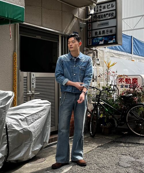 DECET(デケト)の「Loose Flared Jeans DCPT066Blue(デニムパンツ・メンズ・その他・26/28/30/32/34)」の21枚目の写真
