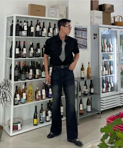 DECET(デケト)の「Loose Flared Jeans DCPT066Blue(デニムパンツ・メンズ・その他・26/28/30/32/34)」の12枚目の写真