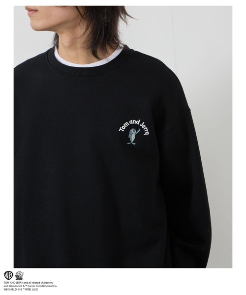 セール】TOM&JERRY Fish 総刺繍トレーナー（スウェット）｜TOM&JERRY