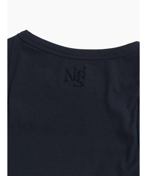 MENASOO(ミナス)の「MNS スパンデックス タンクトップ ネイビー_インナーブラ(Tシャツ/カットソー・レディース・ネイビー・F)」の13枚目の写真