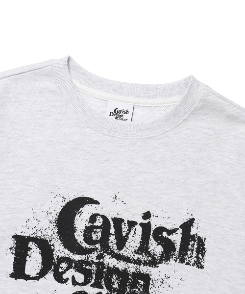 Cavish（カビシ）の「DUST SELLER LOGO SWEATSHIRT LIGHT GREY(CV2EFUM442A)（スウェット・レディース・ライトグレー・SMALL/MEDIUM/LARGE/X-LARGE）」の3枚目の写真