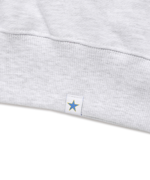 Cavish（カビシ）の「DUST SELLER LOGO SWEATSHIRT LIGHT GREY(CV2EFUM442A)（スウェット・レディース・ライトグレー・SMALL/MEDIUM/LARGE/X-LARGE）」の6枚目の写真