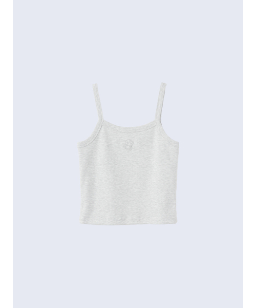 LILY HEIZE(リリーヘイズ)の「ゼリーエンボスリーブレストップ_LIGHT GRAY(Tシャツ/カットソー・レディース・ライトグレー・FREE)」の1枚目の写真
