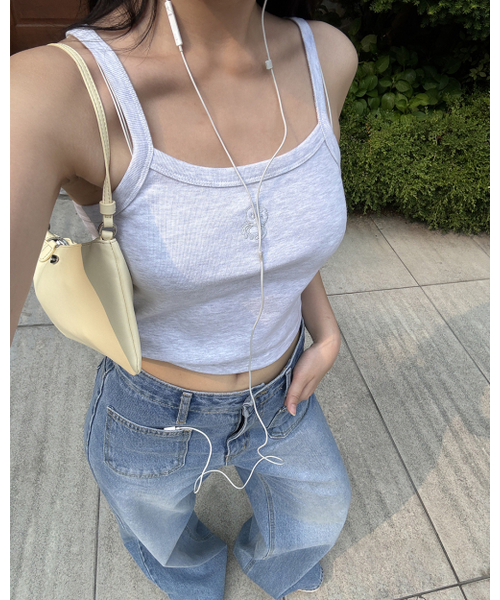 LILY HEIZE(リリーヘイズ)の「ゼリーエンボスリーブレストップ_LIGHT GRAY(Tシャツ/カットソー・レディース・ライトグレー・FREE)」の6枚目の写真