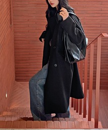 LUCPY（ラクピー）の「上質ウールタッチロングチェスターコート（チェスターコート）」