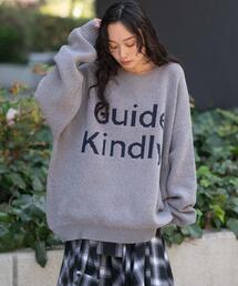 WEGO/ベロアモールグラフィックプルオーバー