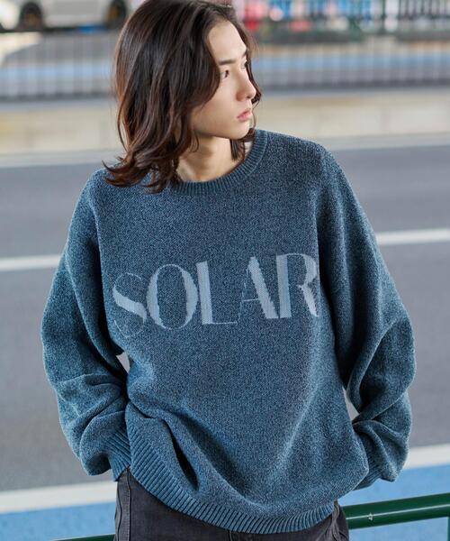 WEGO(ウィゴー)の「WEGO/ベロアモールグラフィックプルオーバー(ニット/セーター・メンズ・スミクロ/グレー/ブルー/ネイビー/ホワイト/ワイン・LARGE/MEDIUM)」の5枚目の写真