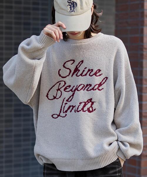 WEGO(ウィゴー)の「WEGO/ベロアモールグラフィックプルオーバー(ニット/セーター・メンズ・スミクロ/グレー/ブルー/ネイビー/ホワイト/ワイン・LARGE/MEDIUM)」の9枚目の写真