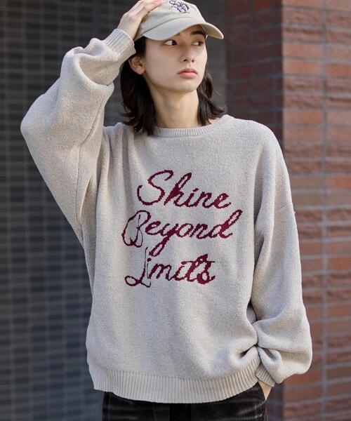 WEGO(ウィゴー)の「WEGO/ベロアモールグラフィックプルオーバー(ニット/セーター・メンズ・スミクロ/グレー/ブルー/ネイビー/ホワイト/ワイン・LARGE/MEDIUM)」の10枚目の写真