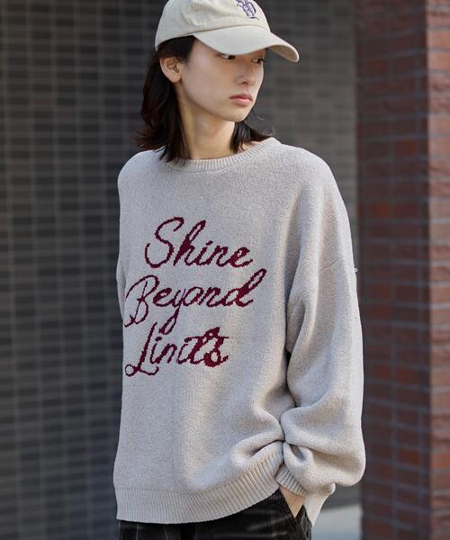 WEGO(ウィゴー)の「WEGO/ベロアモールグラフィックプルオーバー(ニット/セーター・メンズ・スミクロ/グレー/ブルー/ネイビー/ホワイト/ワイン・LARGE/MEDIUM)」の12枚目の写真