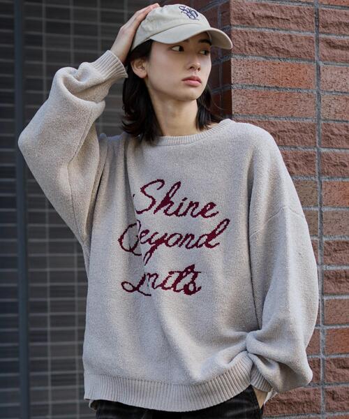 WEGO(ウィゴー)の「WEGO/ベロアモールグラフィックプルオーバー(ニット/セーター・メンズ・スミクロ/グレー/ブルー/ネイビー/ホワイト/ワイン・LARGE/MEDIUM)」の16枚目の写真