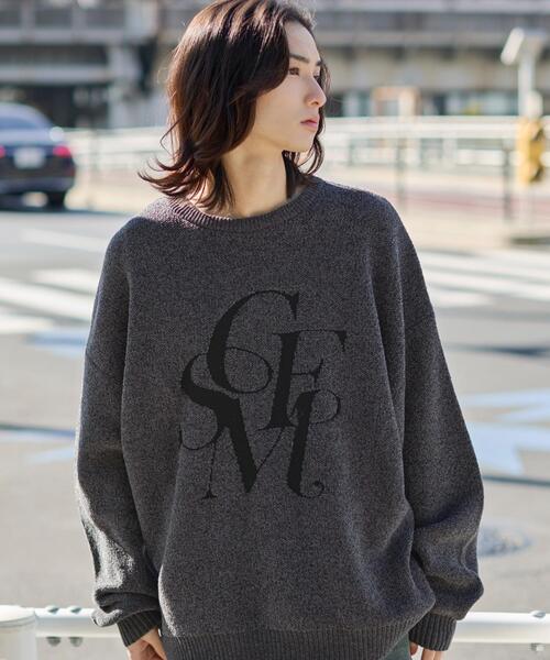 WEGO(ウィゴー)の「WEGO/ベロアモールグラフィックプルオーバー(ニット/セーター・メンズ・スミクロ/グレー/ブルー/ネイビー/ホワイト/ワイン・LARGE/MEDIUM)」の21枚目の写真