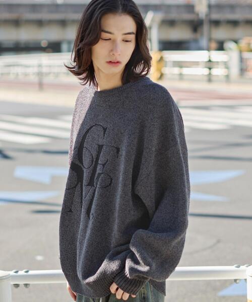 WEGO(ウィゴー)の「WEGO/ベロアモールグラフィックプルオーバー(ニット/セーター・メンズ・スミクロ/グレー/ブルー/ネイビー/ホワイト/ワイン・LARGE/MEDIUM)」の22枚目の写真