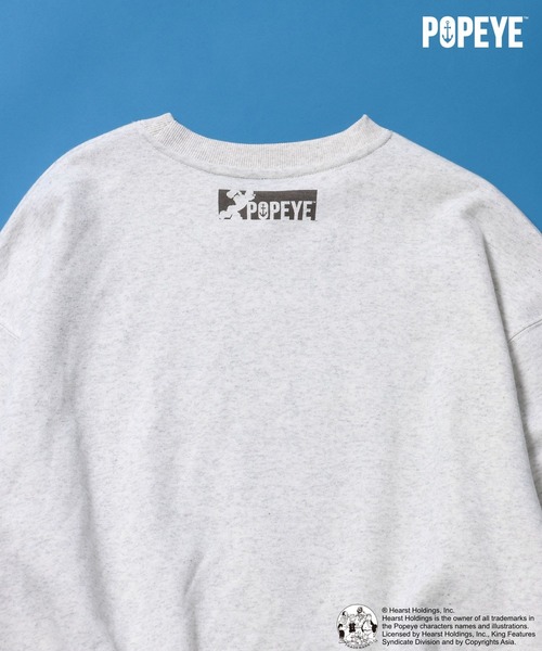 niko and...（ニコアンド）の「【POPEYE(TM)】CHARACTER PRINT SWEATSHIRT（スウェット・メンズ・オフホワイト/レッド/ライトグレー/ネイビー・LARGE/MEDIUM）」の10枚目の写真
