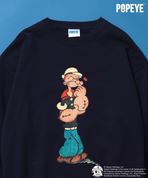 POPEYE(TM)】CHARACTER PRINT SWEATSHIRT（スウェット）｜niko and