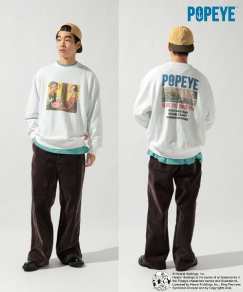 POPEYE(TM)】CHARACTER PRINT SWEATSHIRT（スウェット）｜niko and