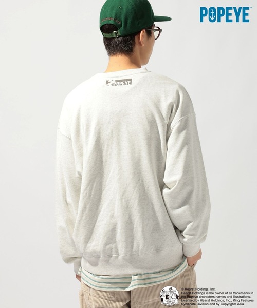 セール】【POPEYE(TM)】CHARACTER PRINT SWEATSHIRT（スウェット 