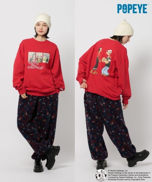 POPEYE(TM)】CHARACTER PRINT SWEATSHIRT（スウェット）｜niko and
