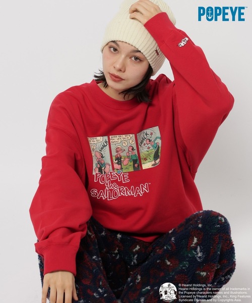 POPEYE(TM)】CHARACTER PRINT SWEATSHIRT（スウェット）｜niko and