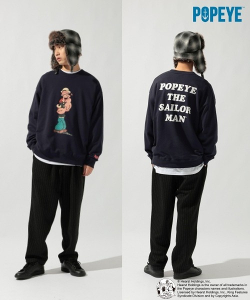 POPEYE(TM)】CHARACTER PRINT SWEATSHIRT（スウェット）｜niko and