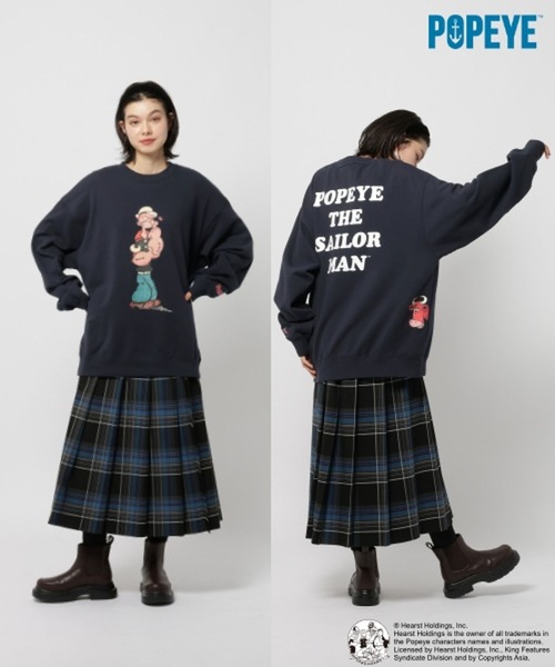 POPEYE(TM)】CHARACTER PRINT SWEATSHIRT（スウェット）｜niko and