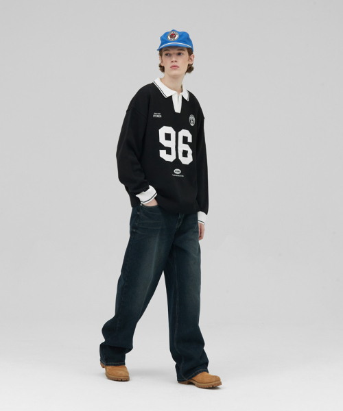 STENDS（ステンズ）の「[M~4XL] フットボールカラー配色ニット_ブラック（ニット/セーター・レディース・その他・MEDIUM/LARGE/X-LARGE/XX-LARGE/XXX-LARGE）」の6枚目の写真
