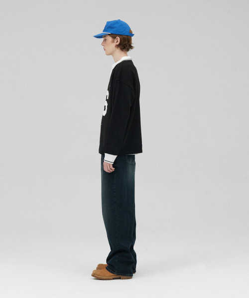 STENDS（ステンズ）の「[M~4XL] フットボールカラー配色ニット_ブラック（ニット/セーター・レディース・その他・MEDIUM/LARGE/X-LARGE/XX-LARGE/XXX-LARGE）」の10枚目の写真