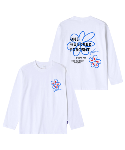 OHP（ワンハンドレッドパーセント）の「OHPxVORIN フラワー ベーシック 長袖Tシャツ6（Tシャツ/カットソー・メンズ・ホワイト/ブラック・XX-LARGE/MEDIUM/LARGE/X-LARGE）」の13枚目の写真