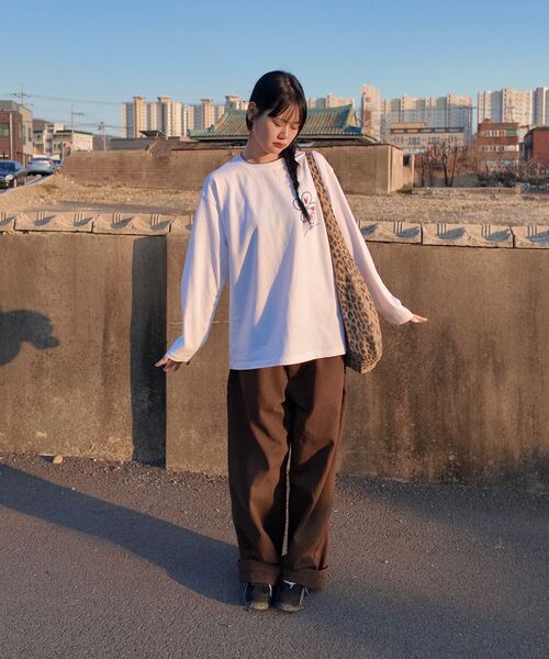 OHP（ワンハンドレッドパーセント）の「OHPxVORIN フラワー ベーシック 長袖Tシャツ6（Tシャツ/カットソー・メンズ・ホワイト/ブラック・XX-LARGE/MEDIUM/LARGE/X-LARGE）」の10枚目の写真